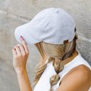 Silver Grey C.C� Terry Cloth Baseball Cap Hat