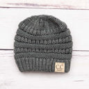 Light-Gray C.C� Baby Beanie Hat