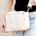 Almond Romy Foldover Puffer Crossbody
