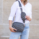 Gray Elsie Quilted Crossbody