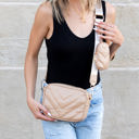 Taupe Elsie Quilted Crossbody