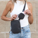 Dark Gray Eva Clippable/Removable Coin Pouch Crossbody