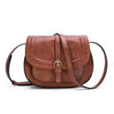 Cognac Blair Foldover Buckle Crossbody