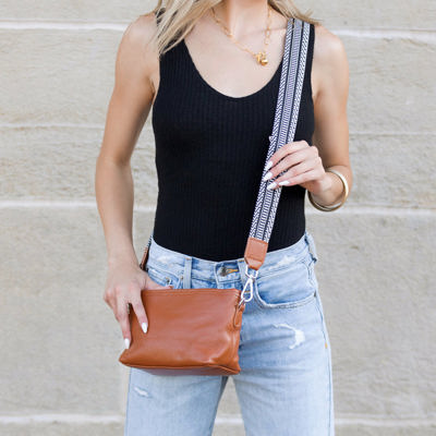 Aria Genuine Leather Compact Crossbody