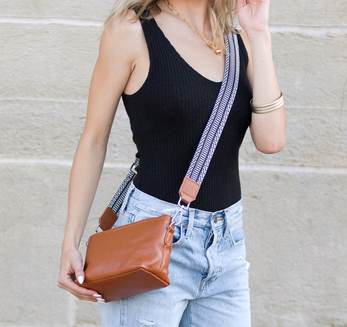 Aria Genuine Leather Compact Crossbody