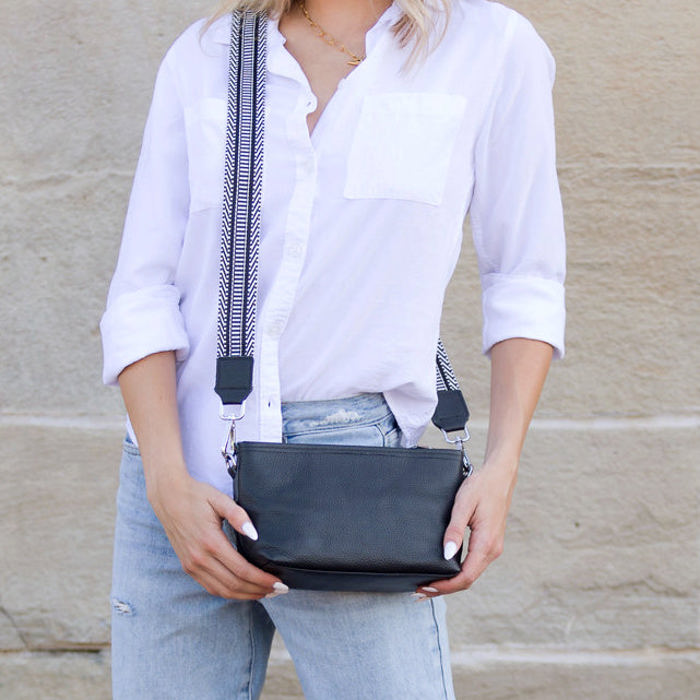 Aria Genuine Leather Compact Crossbody