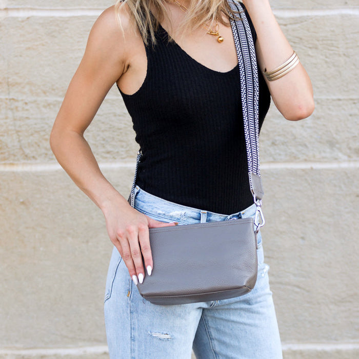 Aria Genuine Leather Compact Crossbody
