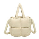 Almond Jacie Puffer Crossbody Mini Tote