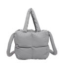 Gray Jacie Puffer Crossbody Mini Tote