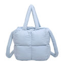 Powder-Blue Jacie Puffer Crossbody Mini Tote