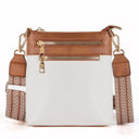 Cognac-Bone Danica Crossbody Purse