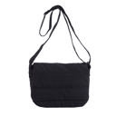 Black Afton Quilted Foldover Crossbody