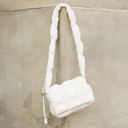 Almond Brinley Foldover Quilted Puffer Crossbody