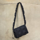 Black Brinley Foldover Quilted Puffer Crossbody