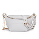 White Luxe Convertible Crossbody Sling/Belt Bum Bag