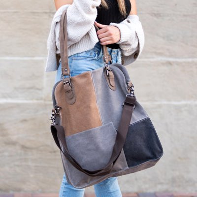 Colorblock Tote Bag