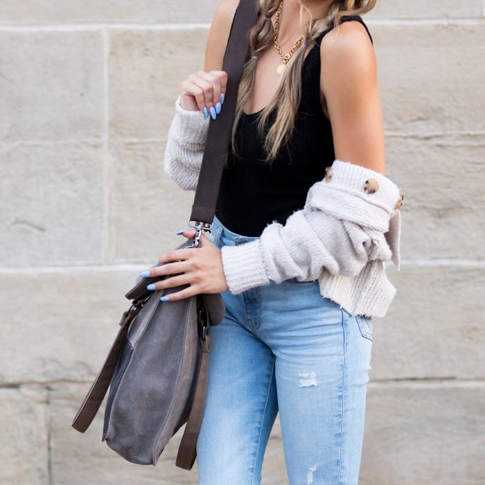 Colorblock Tote Bag