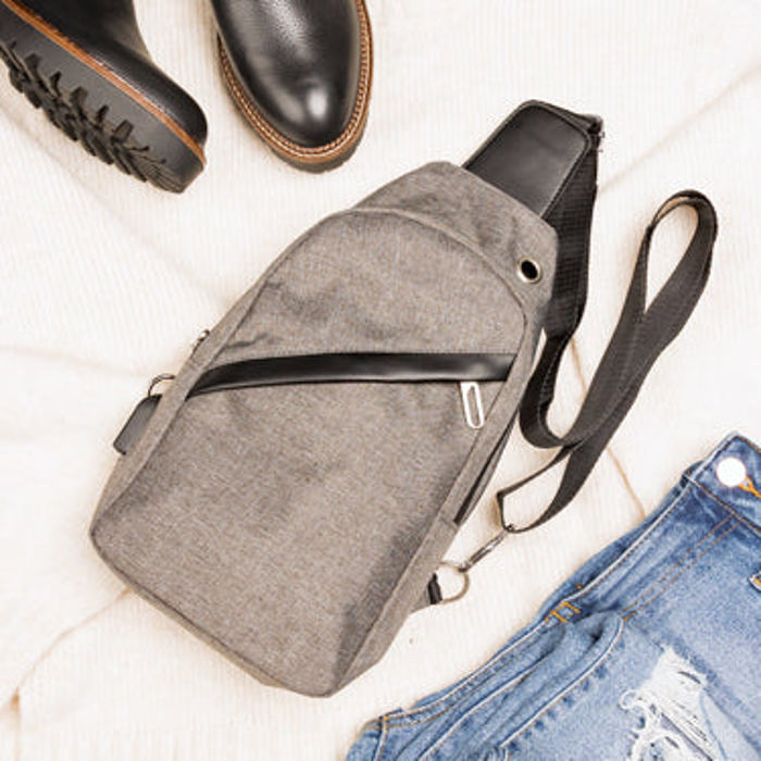 Cross Zip Crossbody Sling Bag