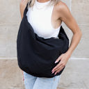 Black Piper Oversize Nylon Carryall Bag