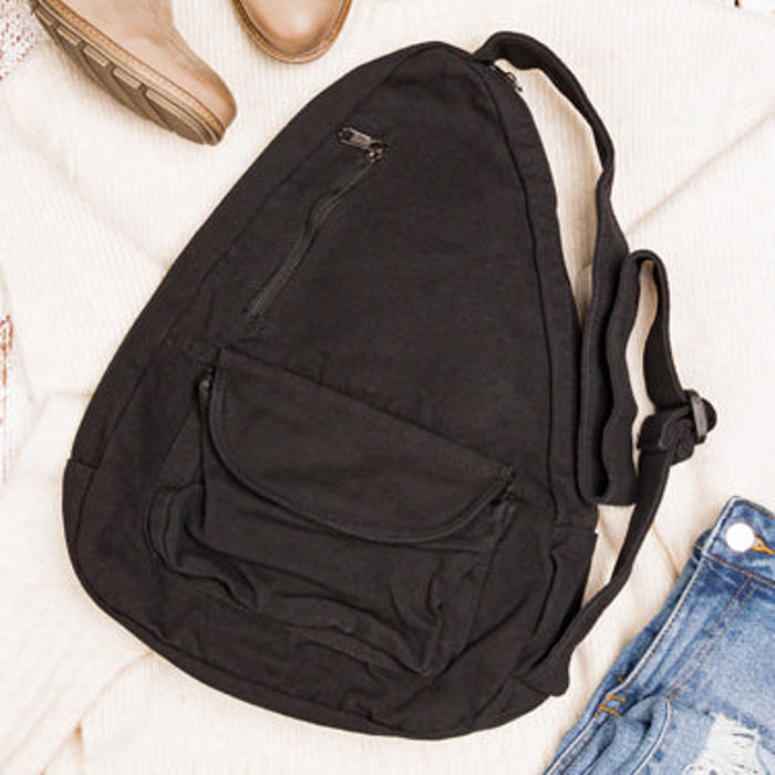 Oversize Canvas Crossbody Sling Bag