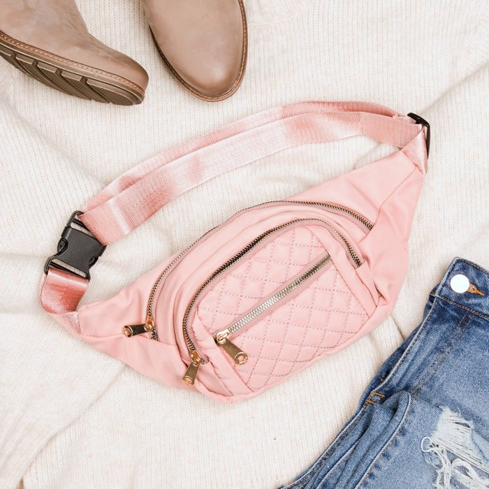 Quilted Crossbody Sling/Belt Bum Bag