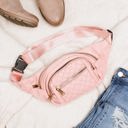 Blush Quilted Crossbody Sling/Belt Bum Bag