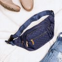 Navy Quilted Crossbody Sling/Belt Bum Bag