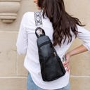  Evie Vegan Leather Crossbody Sling Bag