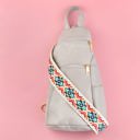 Gray Evie Vegan Leather Crossbody Sling Bag