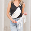  Nora Removable Fringe Crossbody Sling Bag
