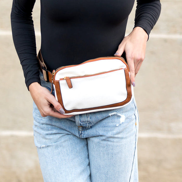 Presly Vegan Leather Everywhere Crossbody Sling Belt Bag
