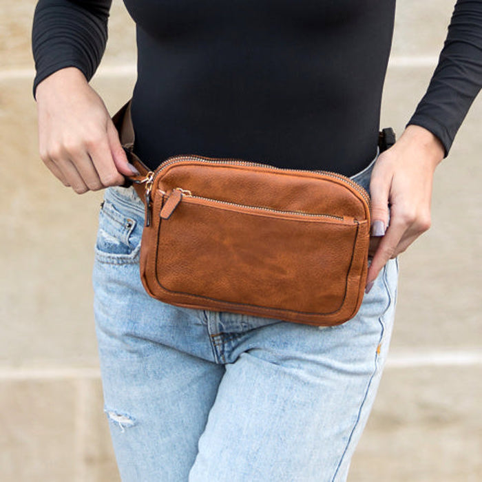 Presly Vegan Leather Everywhere Crossbody Sling Belt Bag