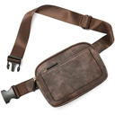 Chestnut Presly Vegan Leather Everywhere Crossbody Sling Belt Bag
