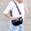  Myra Quilted Crescent Crossbody Sling