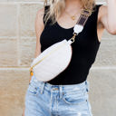  Myra Quilted Crescent Crossbody Sling