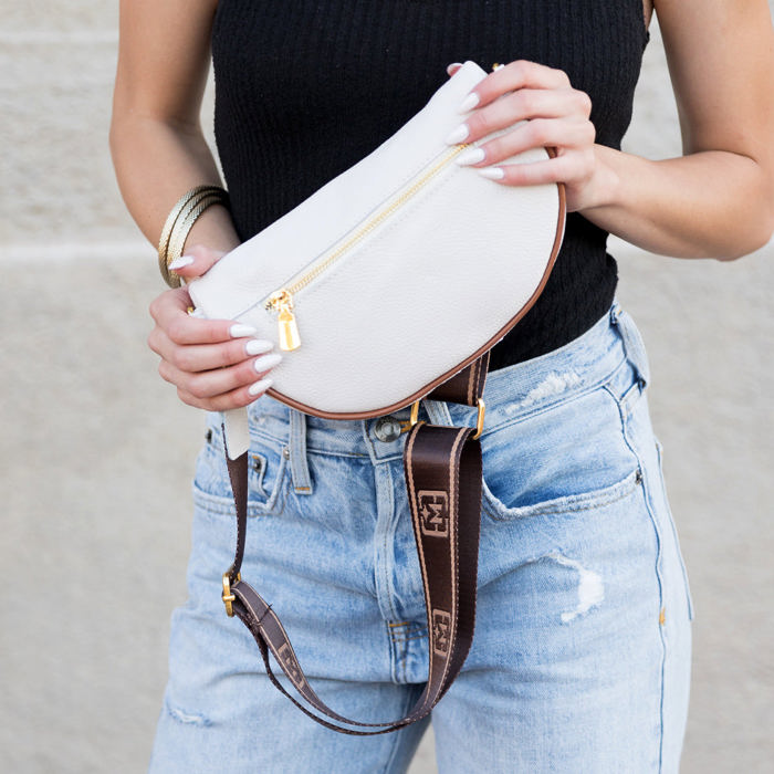 Myra Quilted Crescent Crossbody Sling