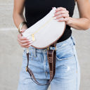  Myra Quilted Crescent Crossbody Sling