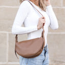  Millie Vegan Leather Crescent Crossbody Sling