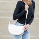  Millie Vegan Leather Crescent Crossbody Sling