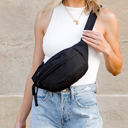  Marisa Nylon Crescent Crossbody Sling Bag