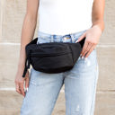  Marisa Nylon Crescent Crossbody Sling Bag