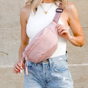  Marisa Nylon Crescent Crossbody Sling Bag