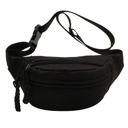 Black Marisa Nylon Crescent Crossbody Sling Bag