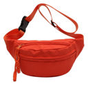Burnt Apricot Marisa Nylon Crescent Crossbody Sling Bag