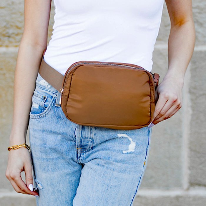 Roam 2L Oversize Nylon Crossbody Sling Belt Bag
