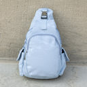 Powder-Blue Bekah Convertible Backpack Crossbody Sling