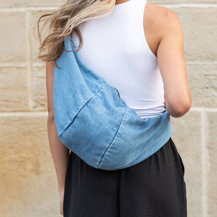 Tatum Denim Crossbody Sling
