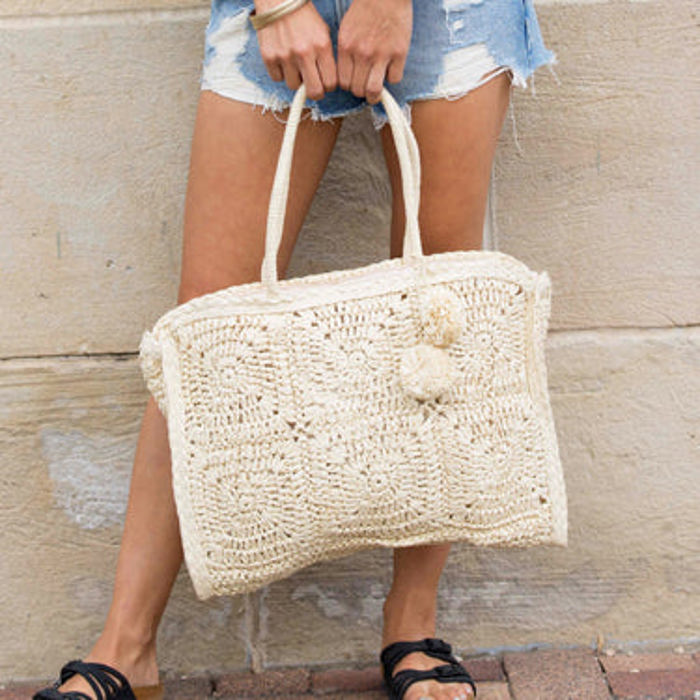 Straw Traveler Tote