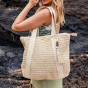 Straw Izola Carry All Tassel Tote
