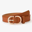 Cognac Everyday D Ring Belts